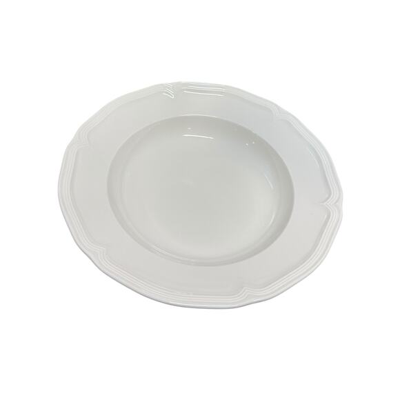 Villeroy & Boch Manior 9" Rim‎ Soup Dessert Cereal Bowl White Premium Porcelain - Picture 3 of 6